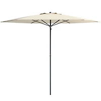 Parasol de plage portable CorLiving de 2,3 m avec ancrage pour sable et terre et sac de transport