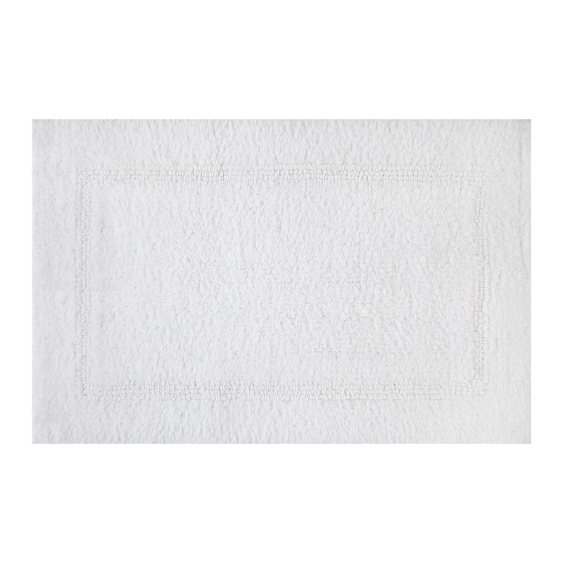 Tapis de bain réversible en coton Better Homes & Gardens, blanc arctique, 43 x 61 cm