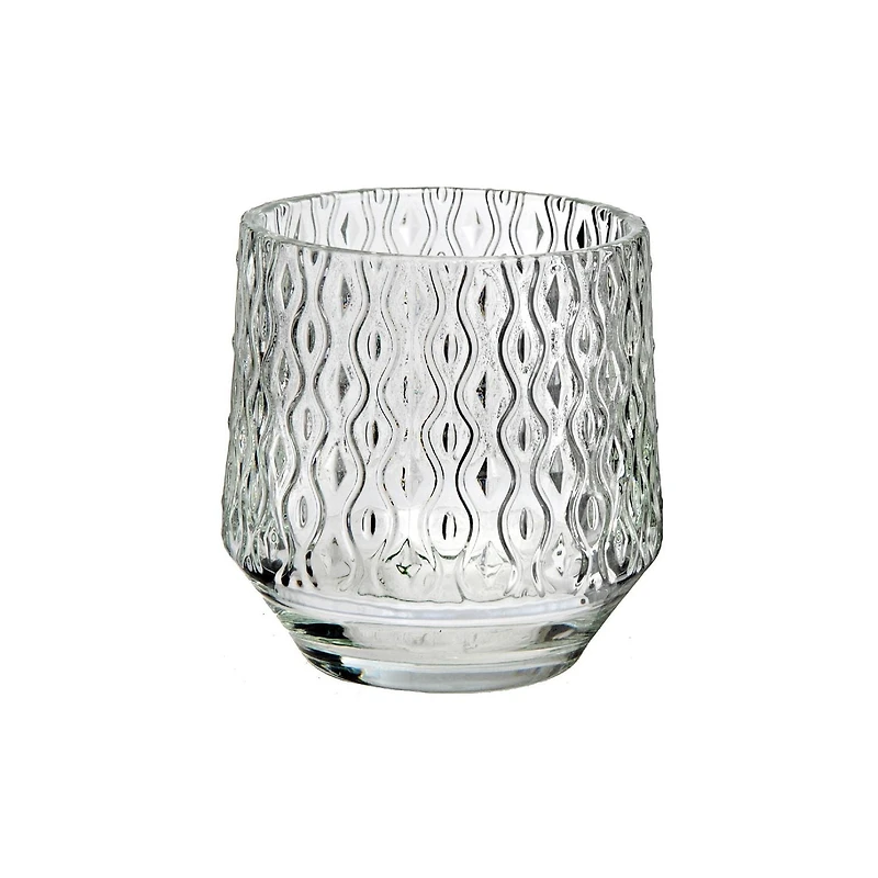 Bougeoir En Verre Rond (Deco) - Ensemble De 4