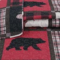 Marina Decoration Rich Printed Stitching Coverlet Bedspread Ultra Soft Summer Bedding Quilt Set with Quilted Sham