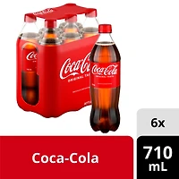 Coca-Cola Bottles, 710 mL, 6 Pack, 6 x 710 mL