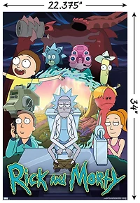 Rick And Morty - Season 4 Group Wall Poster