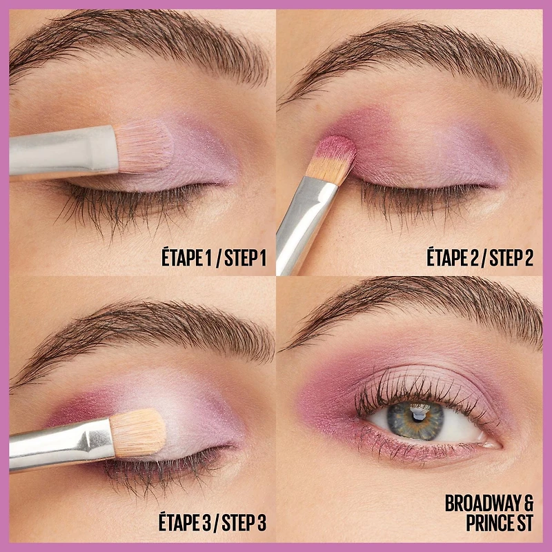 Maybelline New York, Shadow Blocks, Fard à paupières, Brodway & Prince St, 2,4 g nuances spectaculaires dans un format poche