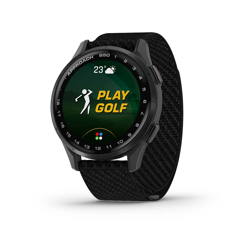 Montre intelligente GPS de golf Garmin Approach® S50 - Noir