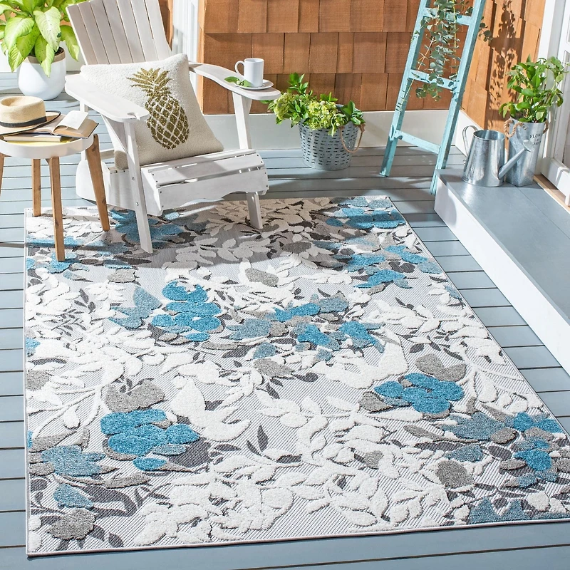 SAFAVIEH Cabana Janella Floral Indoor/Outdoor Area Rug