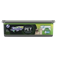 Swiffer Sweeper Pet Heavy Duty Multi-Surface Wet Cloth Refills for Floor Mopping and Cleaning, Fresh scent, 20 count