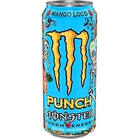 MONSTER ENERGY, Mango Loco, canette de 473 mL 473 ML