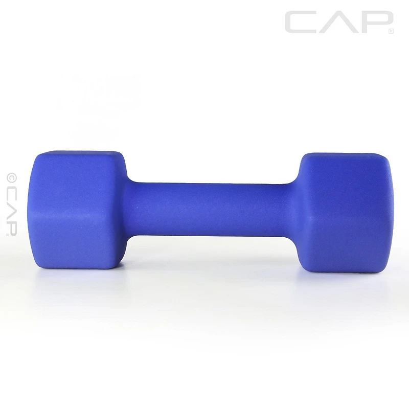 CAP, 12lb Neoprene Dumbbell, Blue, Single