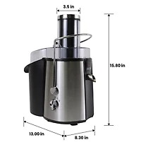 Total Chef Extracteur de Jus 700W Juicin' Power, Lame en Acier Chirurgical pour un Pressage Rapide et Efficace