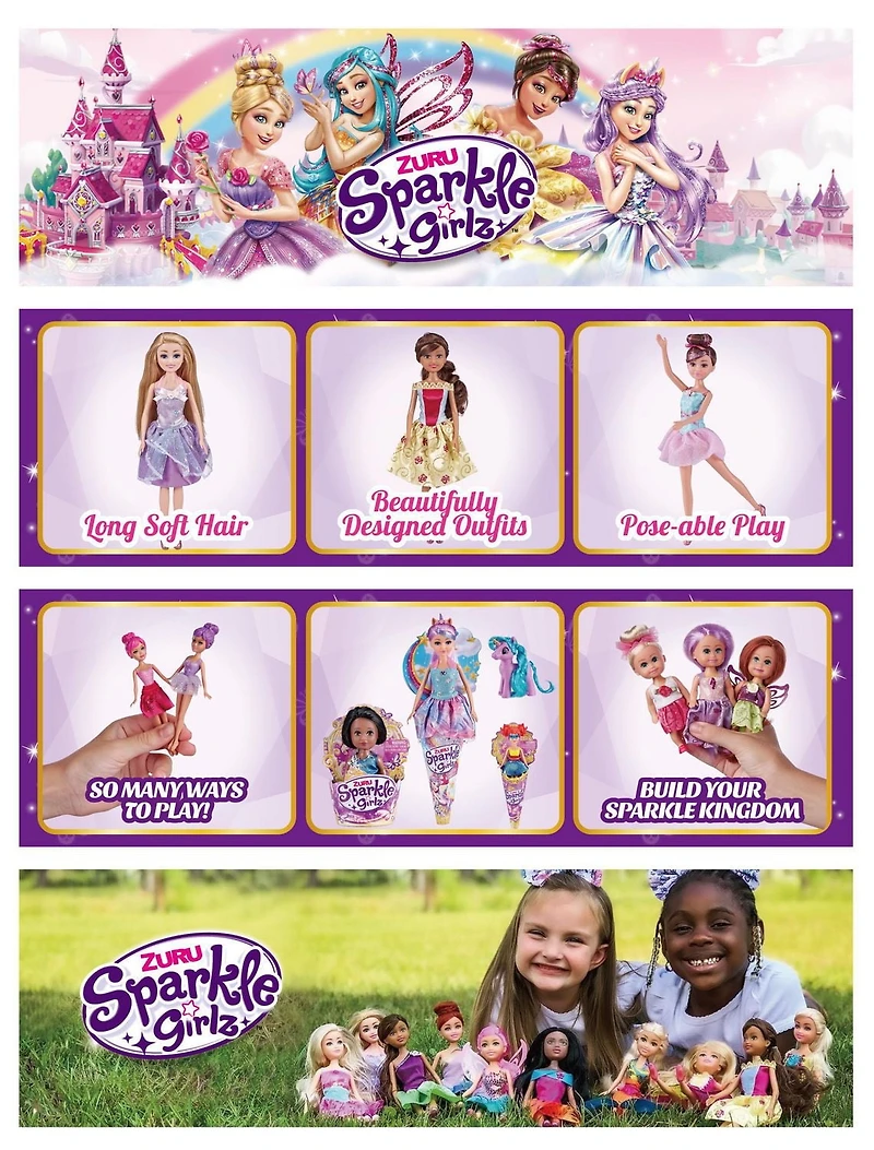 Sparkle Girlz Unicorn Princess Doll by ZURU