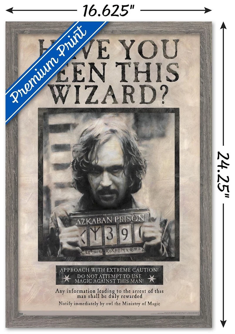 The Wizarding World: Harry Potter - Sirius Black Wanted Poster Wall Poster, 22.375" x 34"