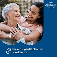 WaterWipes Sensitive+ Gentle Clean Wipes, 3-en-1 nettoie, soigne, protège, 99,9 % d'eau, non parfumées