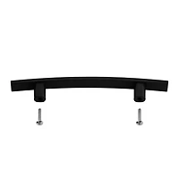 Era Arched Poignée, paquet de 2, noir 5.90 x 0.41 x 1.29 po