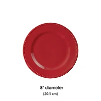Mainstays 8in Brynn Red Stoneware Salad Plate
