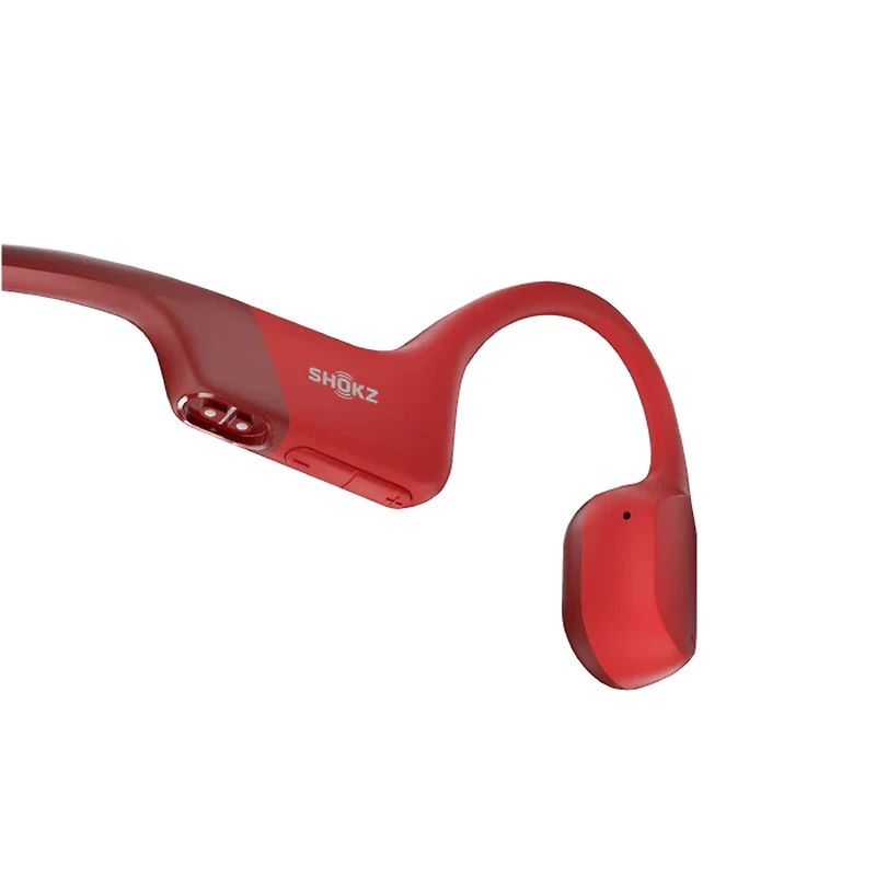 Shokz - OpenRun, CASQUE DE SPORT A CONDUCTION OSSEUSE, rouge