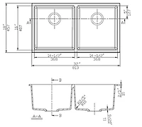 American Imaginations -in. W CSA Approved Granite Composite Kitchen Sink With Bowl AI