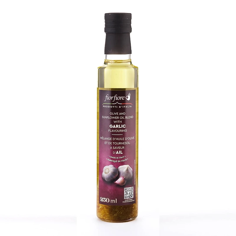 Fiorfiore Blended Extra Virgin Olive Oil Garlic, 250ML