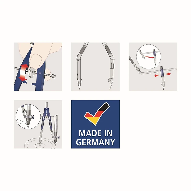 Ensemble de géométrie de Staedtler, 11 pièces