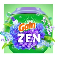 Gain Super Sized Flings Laundry Detergent Pacs, Zen, 3-in-1 Detergent Pacs with Febreze and Oxi