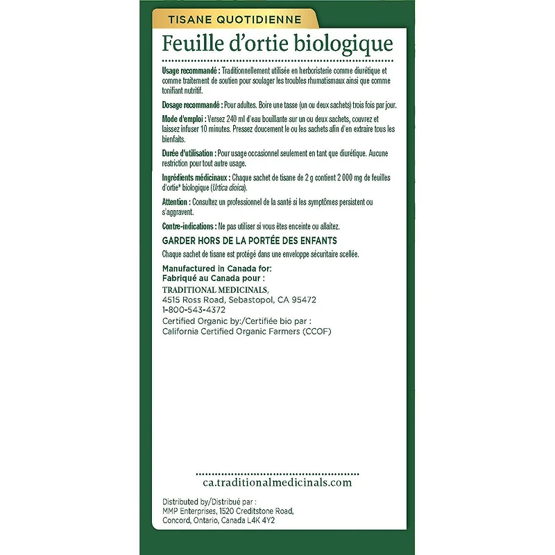 Traditional Medicinals Organic Nettle Leaf