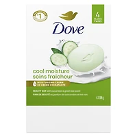 Pain de Beauté Dove concombre et thé vert 4x106g