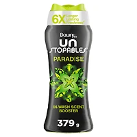 Downy Unstopables In Wash Scent Booster Beads, Paradise Scent, Laundry Beads for Odour Protection, Downy Scent Booster Beads, Laundry Scent Boosters, 379G