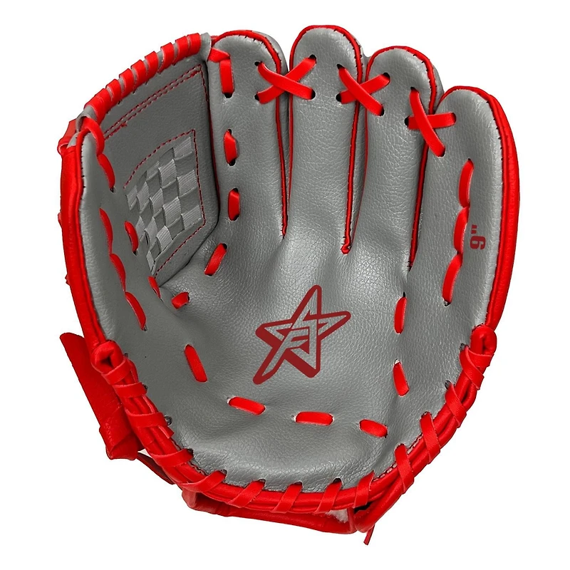 Future Stars 9" Baseball / Tee-Ball Glove - Left Hand Catch - Red