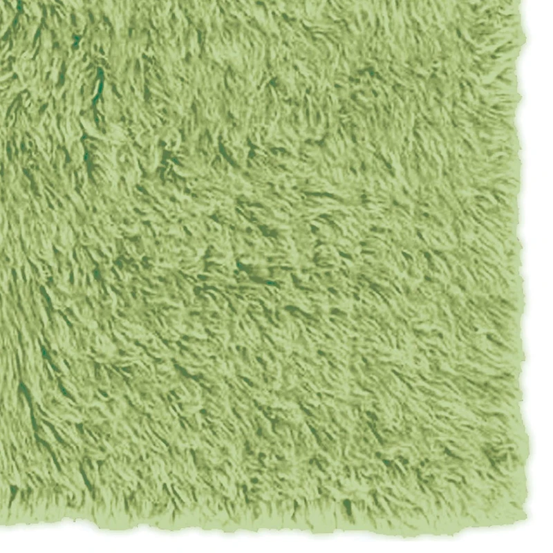 Tapis Nouveau Flokati 1400 gr de 5' x 8', Vert Citron