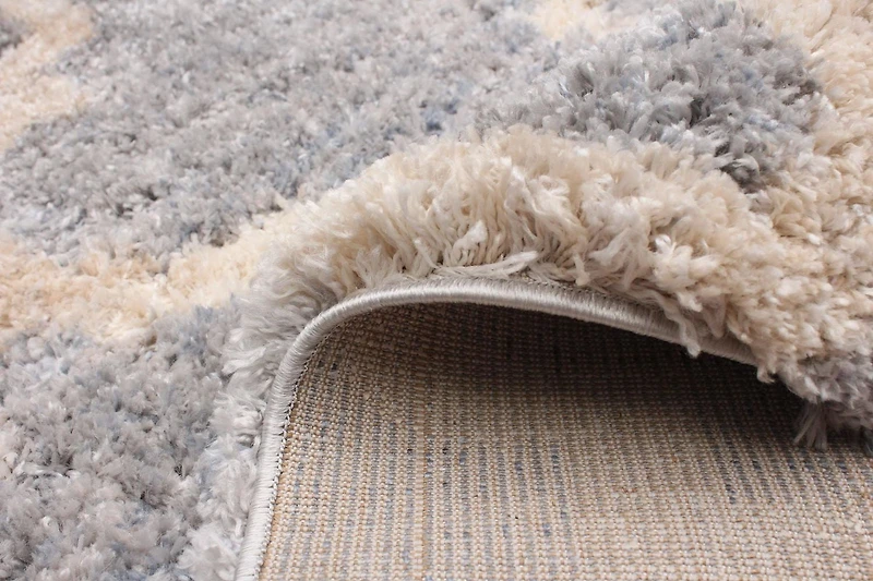 ECARPET Trellis Frieze Area Rug Fluffy Carpet for Bedroom, Ultra Soft & Plush Annica Collection
