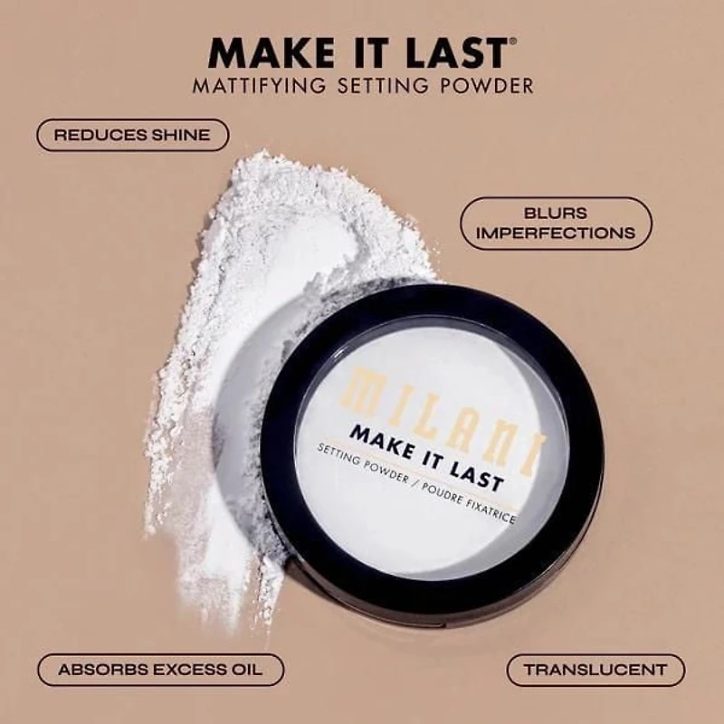 Milani - Make It Last Mattifying Setting Powder - 8g, Setting Powder