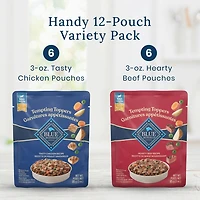 Blue Buffalo Garnitures Appétissantes Assortiment de Nourriture Humide Naturelle pour Chiens, Poulet et Boeuf 100g