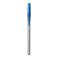 BIC Round Stic Grip Extra Comfort Ballpoint Pen, Medium Point (1.2mm), Blue, Soft Grip For Added Comfort And Control, 8-Count, 8 Count