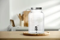 Hometrends Mason Glass Dispenser,1 Gallon,1 Piece