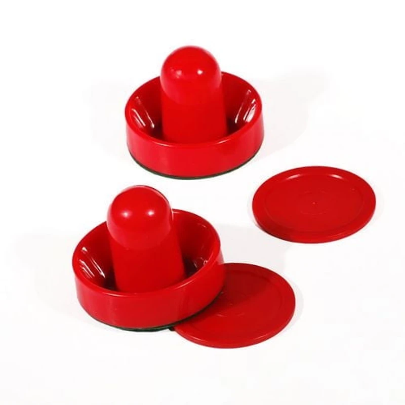 Ensemble de poussoirs (7,5 cm) / palets (6,5 cm) pour hockey sur coussin d’air