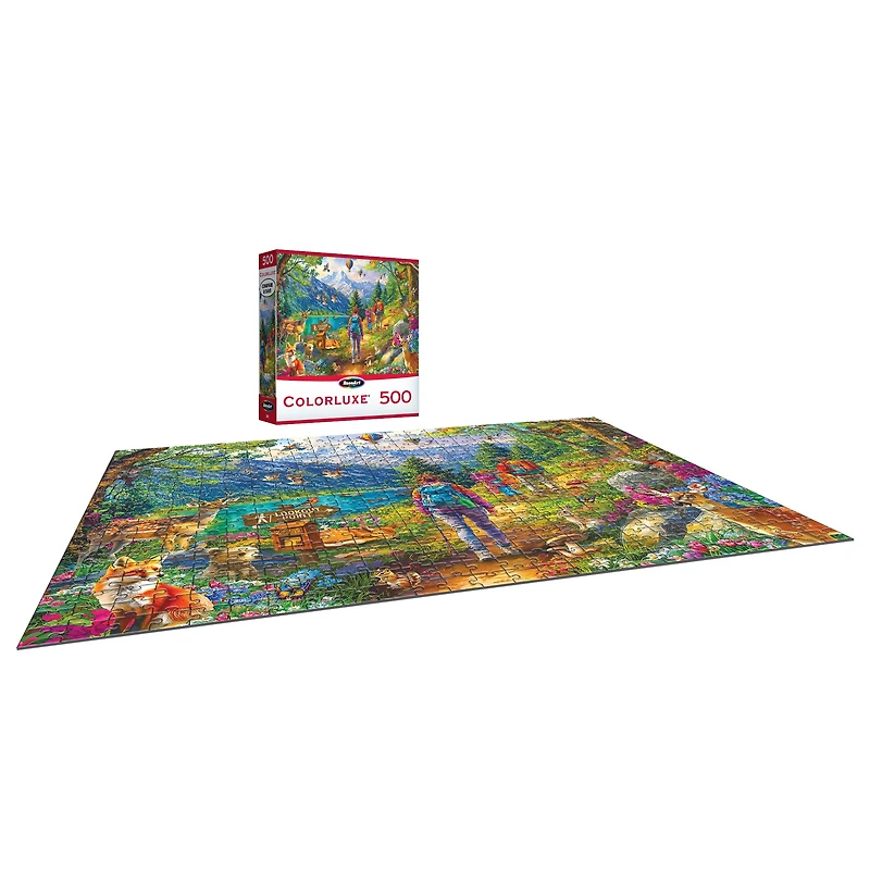 RoseArt - Colorluxe 500 pièces - sentier de randonnée- Puzzle emboîtable pour adulte