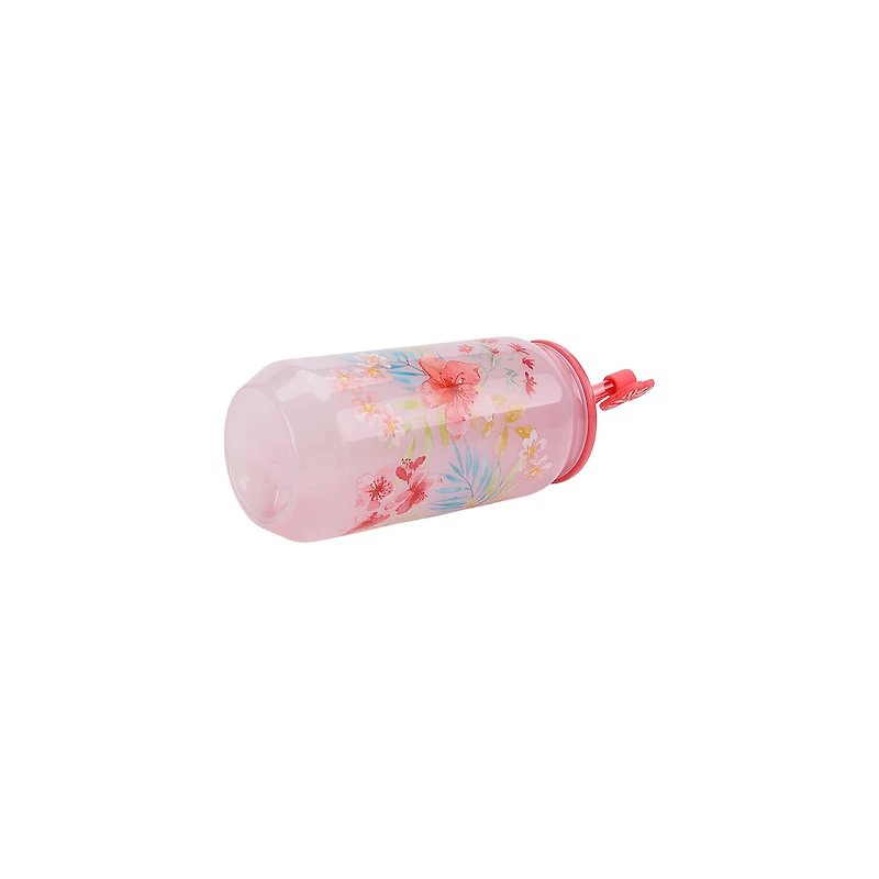 Gobelet à paille Mainstays à changement de couleur avec motif fleurs tropicales, 580 ml