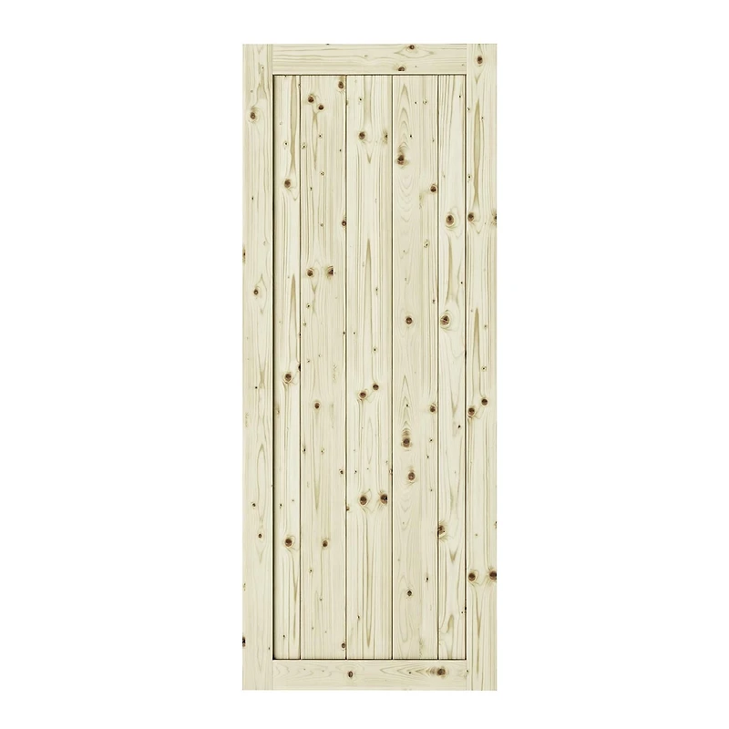 Wood & Hart 42" Rustic Porte de Grange en Pin Noueux