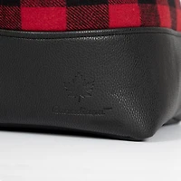 Buffle Canadiana - Fourre-tout de rangement rouge/noir 40.64cm D x 40,64cm H