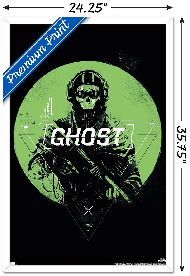 Call of Duty: Modern Warfare 2 - Ghost Emblem Wall Poster