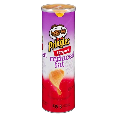 Pringles Reduced Fat Original, Potato Chips, 139 g