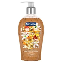 Softsoap Therapy Warming Honey & Brown Sugar Scent Exfoliating Liquid Hand Soap, 384ml.