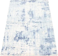 ECARPETGALLERY Tapis Noué à la Main pour Salon, Salle à Manger et Chambre à Coucher Transitionnel Collection Galleria 4'11" x 7'3" en Bleu