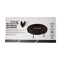 GoZone 36” Mini Fitness Trampoline – Black, With padded frame cover