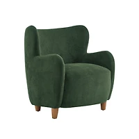Fauteuil à oreilles Lucia Noble House, teck clair