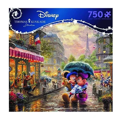 Ceaco Thomas Kinkade Puzzle 750 pièces Mickey et Minnie à Paris
