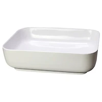 American Imaginations 19.7-in. W Above Counter White Bathroom Vessel Sink For Deck Mount Deck Mount Drilling AI-28674