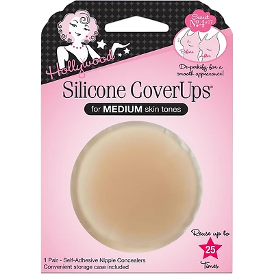 Hollywood Fashion Secrets Silicone Coverups - Medium Shade - 1 Pair