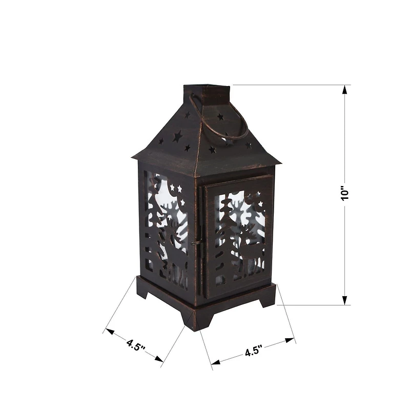 Holiday Time Medium Metal Lantern