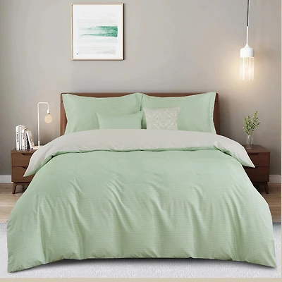 Johnson Home 5-Piece Comforter Set - 200TC Cotton, Includes Shams and Decorative Cushions