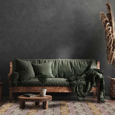 ECARPET Lotus Mod Multi Color Rug 4'4" x 6'8"